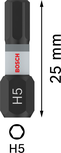 BoschPRO 六角冲击钻头 H5 25 毫米，适用于六角螺钉.