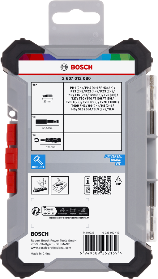 Bosch50 件超硬螺丝刀头套装.