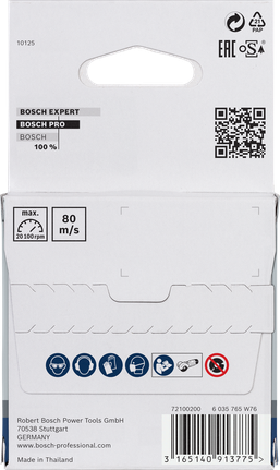 BoschPRO不锈钢研磨盘76×4×10毫米.