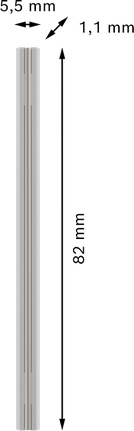 Bosch PRO 刨刀 82 x 5.5 x 1.1 毫米。.