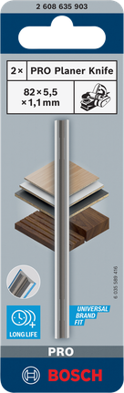 BoschPRO刨刀82×5.5×1.1毫米.