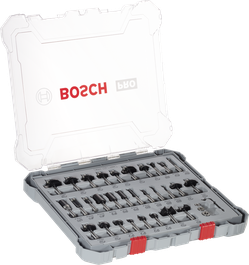 Bosch PRO 路由器钻头混合套装 8 毫米柄 30 件。.