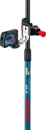 带有激光调平工具的BoschBT 350 伸缩杆。