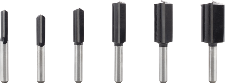 BoschPRO 路由器钻头直柄套装 1/4 英寸柄，6 件.