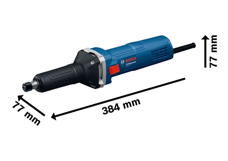 BoschGGS 5 LS 直磨机，长度 384 毫米。.