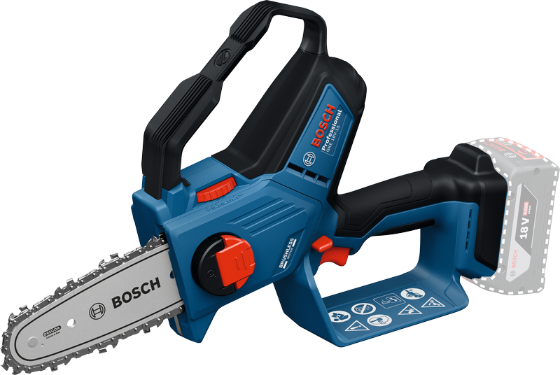 BoschGKE 18V-15 无绳修枝锯，可快速切割树枝。.