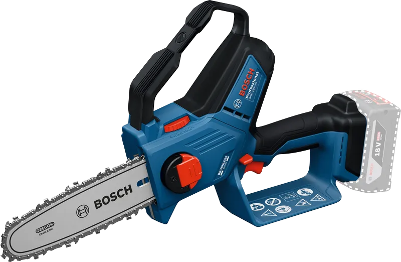 BoschGKE 18V-20 无绳修枝锯，可进行精确切割。.