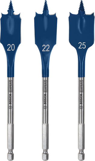 Bosch EXPERT 自切速度铲形钻头套装 20/22/25 毫米。.