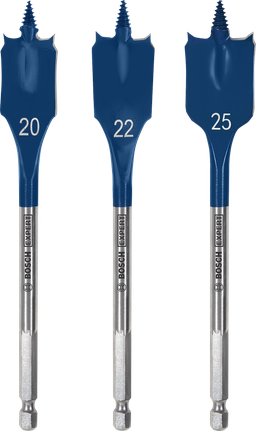 Bosch EXPERT 自切速度铲形钻头套装 20/22/25 毫米。.