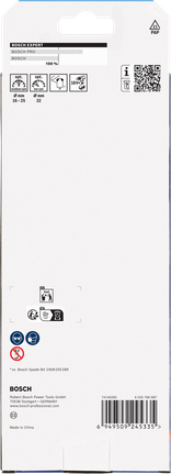 Bosch EXPERT 自切高速铲形钻头套装 16/18/20/22/25/32 英寸，带 152 毫米延长杆。.