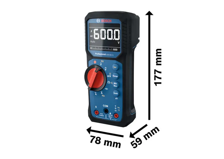 带有大显示屏的BoschGDM 600-15 数字万用表。.
