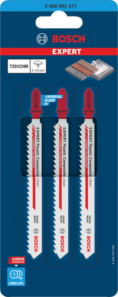 BoschT301CHM 曲线锯刀片 3 件.