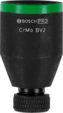 BoschPRO 冲击钻头适配器 1/2 英寸，带绿色环。