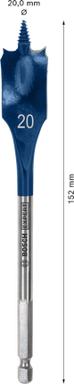 BoschEXPERT 自切速度铲形钻头 20 毫米。.