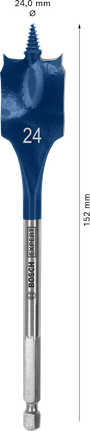 Bosch EXPERT 自切高速铲形钻头 24 x 152 毫米。.