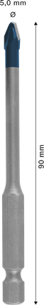 Bosch EXPERT HEX-9 硬陶瓷钻头 5x90 毫米。.