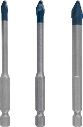 Bosch EXPERT HEX-9 硬陶瓷钻头套装，三种尺寸。.
