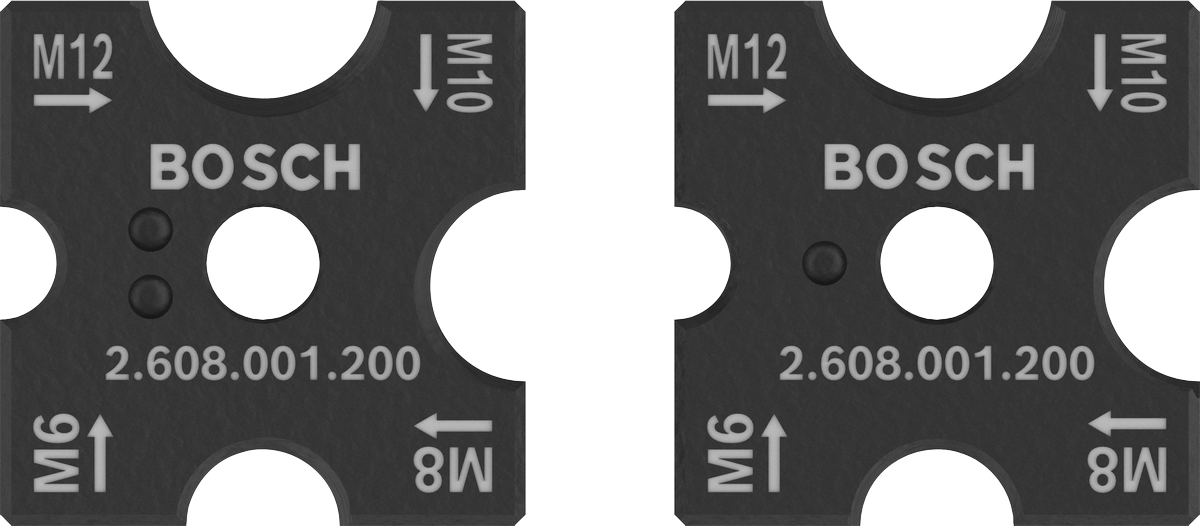 Bosch PRO 切割模具套装 M6 M8 M10 M12 用于穿线。.