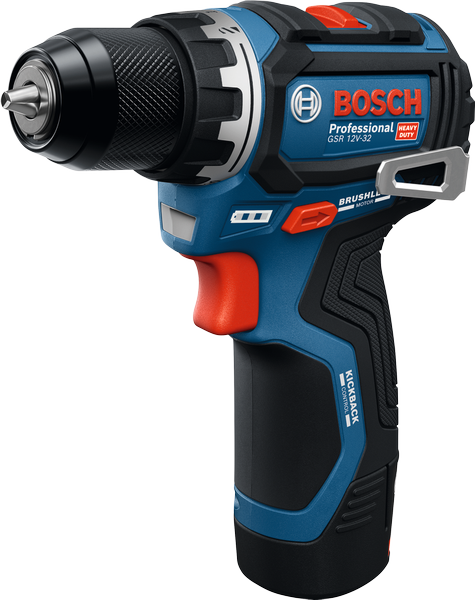 BoschGSR 12V-32 无绳电钻驱动器，配备无刷电机。.
