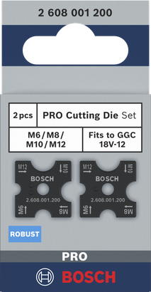 Bosch PRO 切割模具套装 M6/M8/M10/M12。.