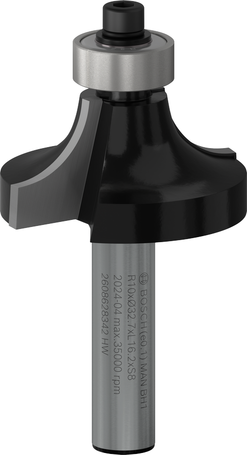 Bosch PRO 路由器钻头圆角超过 R10 柄 8 毫米。.