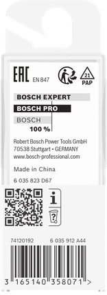 BoschPRO 路由器钻头 9.5×25.4 毫米 8 毫米柄.