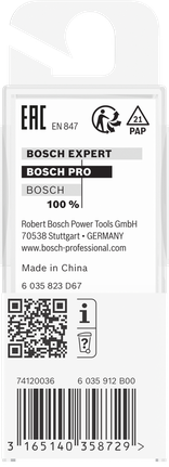 Bosch PRO 路由器直钻头 1/4 英寸 x 5/8 英寸。.