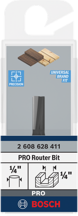 Bosch PRO 1/4 英寸直路由器钻头。.