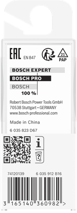 Bosch PRO 路由器直钻头 3/16 英寸 x 31/64 英寸。.