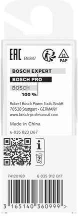 Bosch PRO 路由器直钻头 5/16 英寸双槽。.