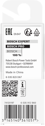 Bosch PRO 路由器钻头 1/4 英寸齐平修边。.