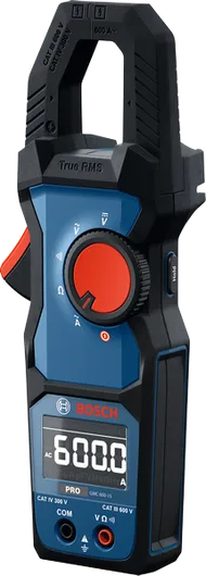 BoschGMC 600-15 钳形表，带数字显示。