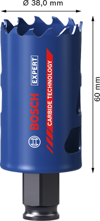 BoschEXPERT 多材料 38 毫米硬质合金孔锯。.