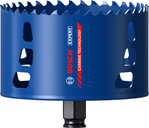 BoschEXPERT 多材料孔锯，配有硬质合金齿。.