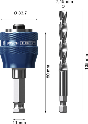 Bosch EXPERT Power Change Plus 导向钻 7.15 毫米。.