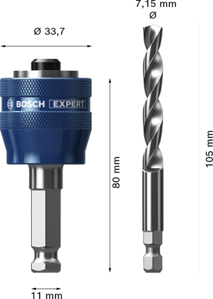 Bosch EXPERT Power Change Plus 导向钻 7.15 毫米。.