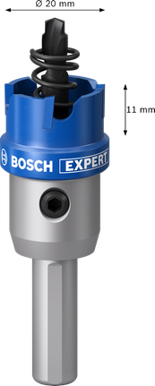 BoschEXPERT 金属板孔锯 20 毫米，用于金属切割。.