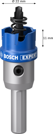 BoschEXPERT 金属板轴孔锯 22 毫米。.