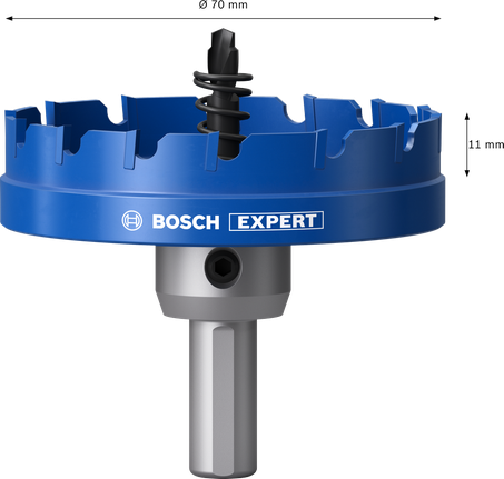 BoschEXPERT 金属板孔锯 70 毫米，用于金属切割。.