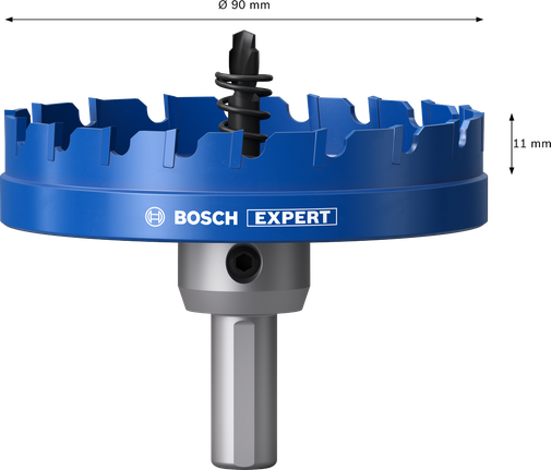 BoschEXPERT 金属板孔锯 90 毫米，用于金属切割。.