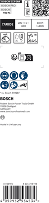 Bosch EXPERT Thin Tough Metal S 1022 EHM 往复锯片。.