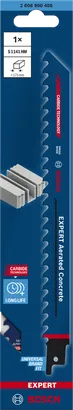 BoschEXPERT 加气混凝土 S 1141 HM 锯片，切割寿命长。.