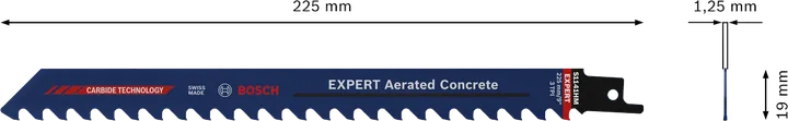 BoschEXPERT 加气混凝土往复锯片 225 毫米。.