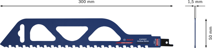 BoschEXPERT 空心砖往复锯片 300 毫米。.