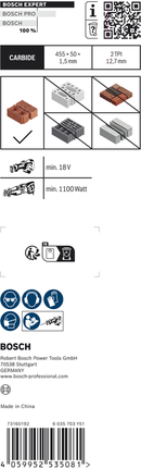 BoschEXPERT‘空心砖’S 2243 HM 往复锯片用于切割多孔砖。.