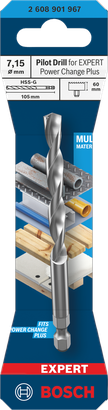 适用于 Expert Power Change Plus 的Bosch导向钻 7.15×105 毫米。.
