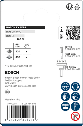 BoschEXPERT 金属板孔锯 37 x 5 毫米.