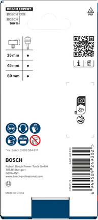 Bosch孔锯心轴延长件 11 毫米 300 毫米。.