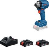 BoschIDS 18V-125 冲击起子机，配有充电器和电池。.