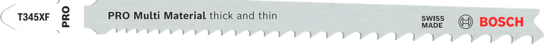 Bosch PRO Multi Material T345XF 拼图锯刀片，适用于厚和薄。.